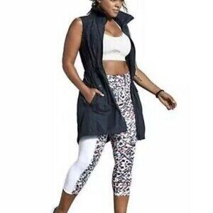 Athleta tie dye watercolor crop leggings Small S